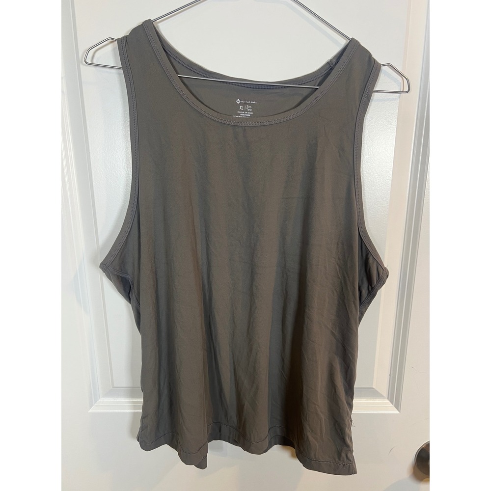 Member's‎ Mark Women Zen Tank Racerback Stretch Gray XL